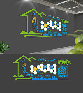 企業(yè)文化展示墻效果圖_企業(yè)風(fēng)采展示墻_學(xué)校文化展示墻