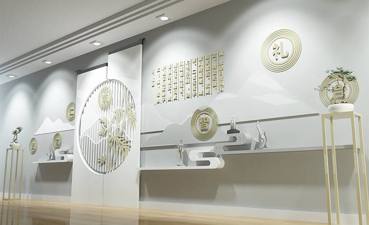 文化墻的設(shè)計理念_理念墻_幼兒園大廳理念墻圖片